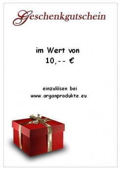 Gutschein im Wert von 10,-- 